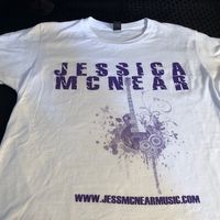 White T-shirt/Purple Logo