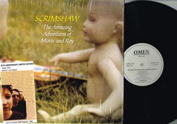 20th Anniversary Limited Edition 180gm  vinyl run of Scrimshaw's LP 'The Amazing Adventures Of Mavis And Roy'
