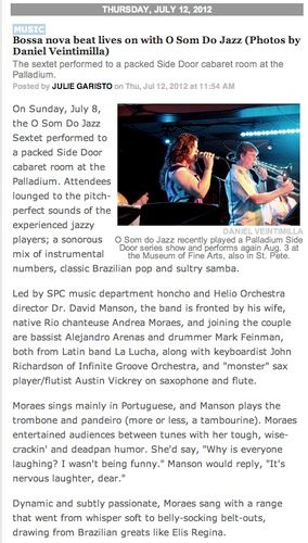 review by Julie Garisto of Creative Loafing

