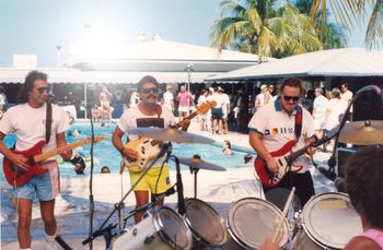 John Bartus with Tom Terling, Rick Davis, and Gary White, Sombrero Resort, Marathon, 1990
