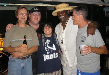 John Bartus with Glenn Faast, Jen Cordova, Clarence Clemons, and Dave Howell
