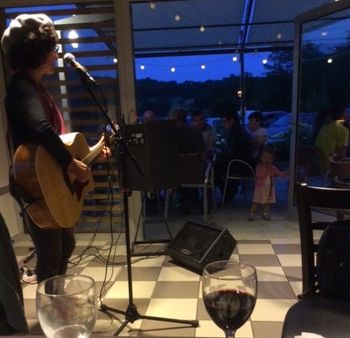 Playing for a good cause at Bistrot de Tuillairie, France
