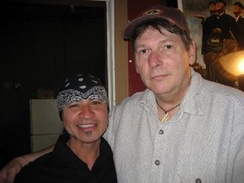 Rick with SRV's Tommy Shannon
