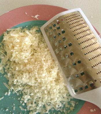 Grating Parmesan for Risotto
