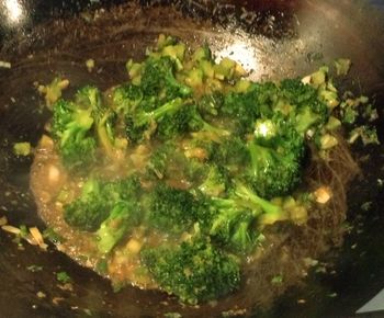 Broccoli Stir-Fry in the Wok

