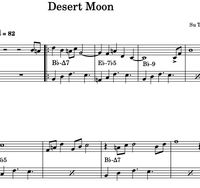 Desert Moon lead sheet
