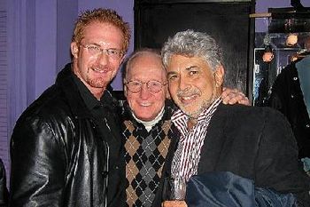 Backstage at the Iridium with Les Paul & Monty Alexander
