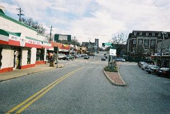 Bottom of Tate Street, Looking South (UNC-G to Right)

