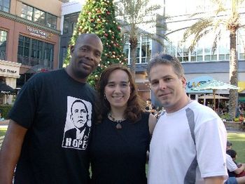 4 time super bowl champion Eric Wright with Kristina and Darren November 2008
