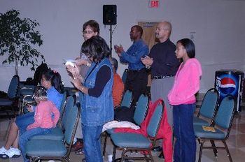 UMBC 2007 performance(Reverend Rivers pictured by Exit door in blue shirt) W-S, N.C.
