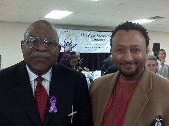REVEREND BALLARD(Founding Pastor of UMBC) & J.O.T. aka GRANDE GATO aka JAMES O. TERRY JR. at UMBC 2008
