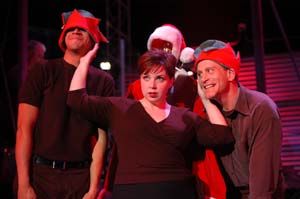 "Songs for a New World" Debra with her "elves" Josh Huff and Bobby Smith
