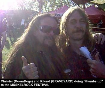 Christer (Doomdogs) & Rickard (Graveyard)
