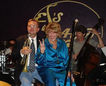 At EJ's Jazz Club with John Gromberg & Hans Halt

