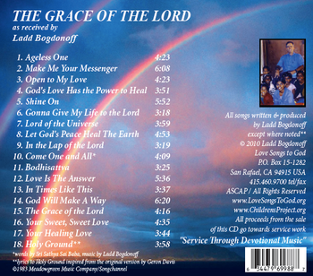 Song offerings... 17 original tracks plus "Holy Ground"
