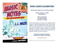Book Launch Celebration (Music Notes:Tales from an American SInger)