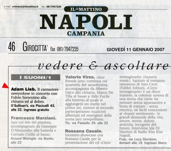 Italian Newspaper, January '07
