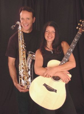 Cahill & Delene--Sax/Guitar--Photo by Jeff Kassebaum

