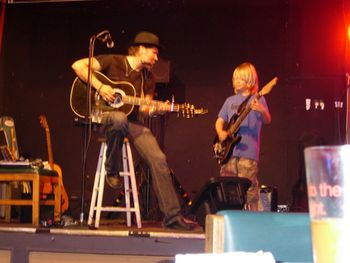 Jamming with my son Christopher - 2007
