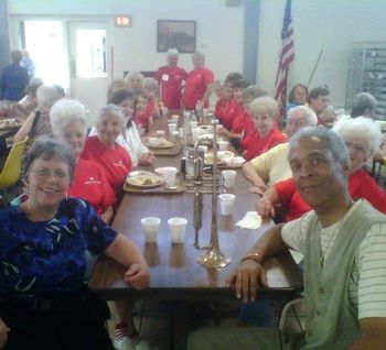 WV Senior Conference at Cedar Lakes, 2012 with trumpeter Bob Redd and the Ladies in Red from St Albans
