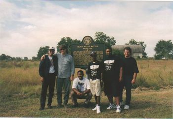 SCS band at Blind Willie's historical marker, Thomson, GA (1993).  I booked the fest '93-'97.
