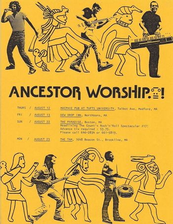 Ancestor Worship gig flyer (1992)
