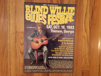 1993 Blind Willie Blues Fest poster (on eBay)
