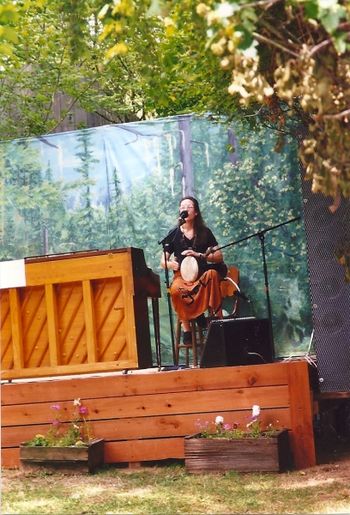 On Shady Grove Stage at the Oregon Country Fair in Veneta, 1998
