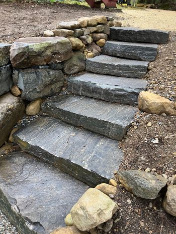 Saratoga granite steps
