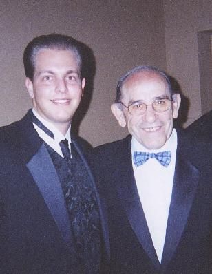 Raymond with Yankee Legend Yogi Berri.

