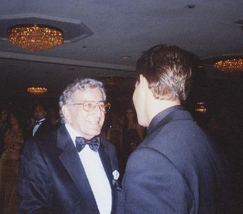 Raymond meeting the Legendary Tony Bennett.
