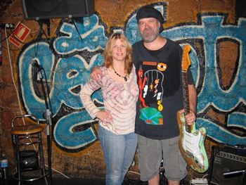 With Joanne at La Coquette Blues Bar, Madrid,Spain
