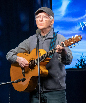 Mel Green at Wake Up & Smell the Poetry an unusual spoken word and music open mic (Photo by Dan Tappan)
