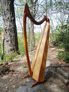 the folk harp in the woods...
