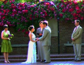 The Rose Garden in Portland's Washington Park is a beautiful spot for the perfect summer wedding.
