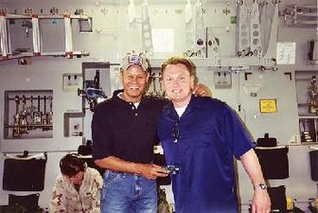 With the incredibly talented Neil McCoy on a USO trip.
