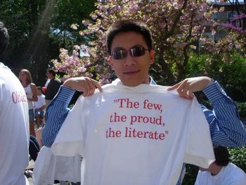 The Manhattanville History Department Alumni BBQ. Perhaps the best motto of any college organization