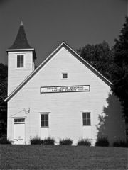 The George Jones Memorial Baptist Church in the Wheat Community, Roane County, Tennessee.   The Wheat Community was settled in the late  18th century by pioneers.  In 1943, Wheat residents were evicte

