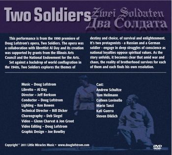Rear panel of the Two Soldiers DVD
