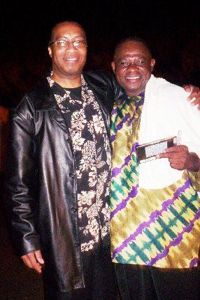 Felix with "Legendary Afrobeat Superstar Vocalist/Composer"- Samba Mapangala from CONGO,AFRICA
