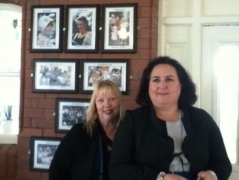 Christina and Debbie Walsh Manageress Cobh Heritage Centre Oct 2012
