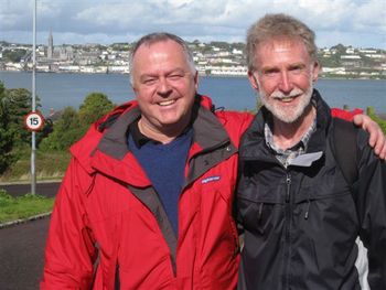 Oct.2010-taking a tour of Spike Island Cobh with writer/ journalist John Hagan. Spike's well worth a visit
