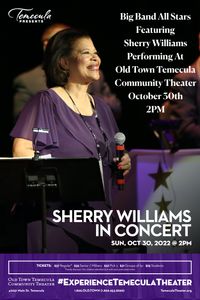 Sherry Williams with Jeff Stover's "Big Band All Stars"