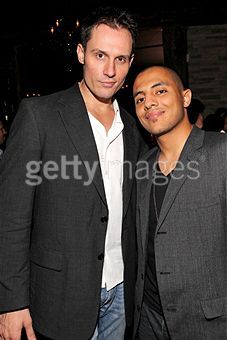 Keith Collins and Comedian Eman Morgan at the Stuck In The Middle Movie Premiere After party in NYC (photo Steve Mack gettyimages.com)
