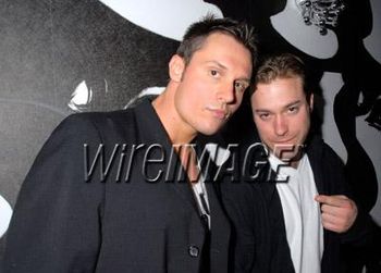 Keith Collins and Actor James Debello at Area Los Angeles (photo credit B. King wireimage.com)

