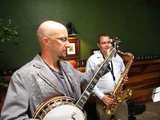 Michael and Eli Szabady performing at Dos Cabezas Winery, Sonoita, AZ
