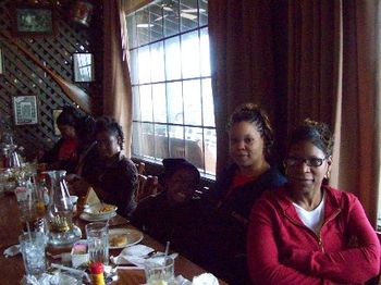 Bell Singers & Booster Club members in AL Chillin at Cracker Barrell 01/08
