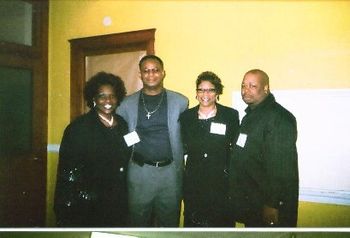 Joetta, Toiann & Manuel with one of the Presenters of the AGQC Classes that they attended 01/08
