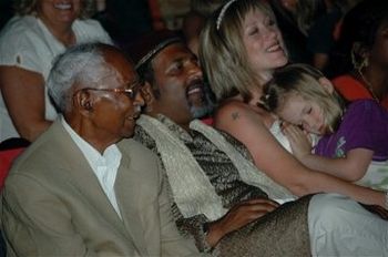 with Gramps, Cary, and sleeping Hannah Kate, the night of our wedding at The Threadgill Theater, Kerrville
