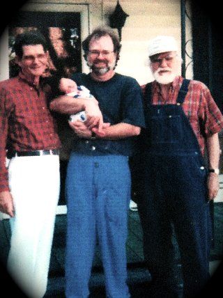 Joseph A. Reynolds (Gop), Joseph W. Neely Reynolds (Dad), Melvin O. Dacus(PaPa) & Joseph Melvin Zachary Reynolds ( Born April 23, 1993)
